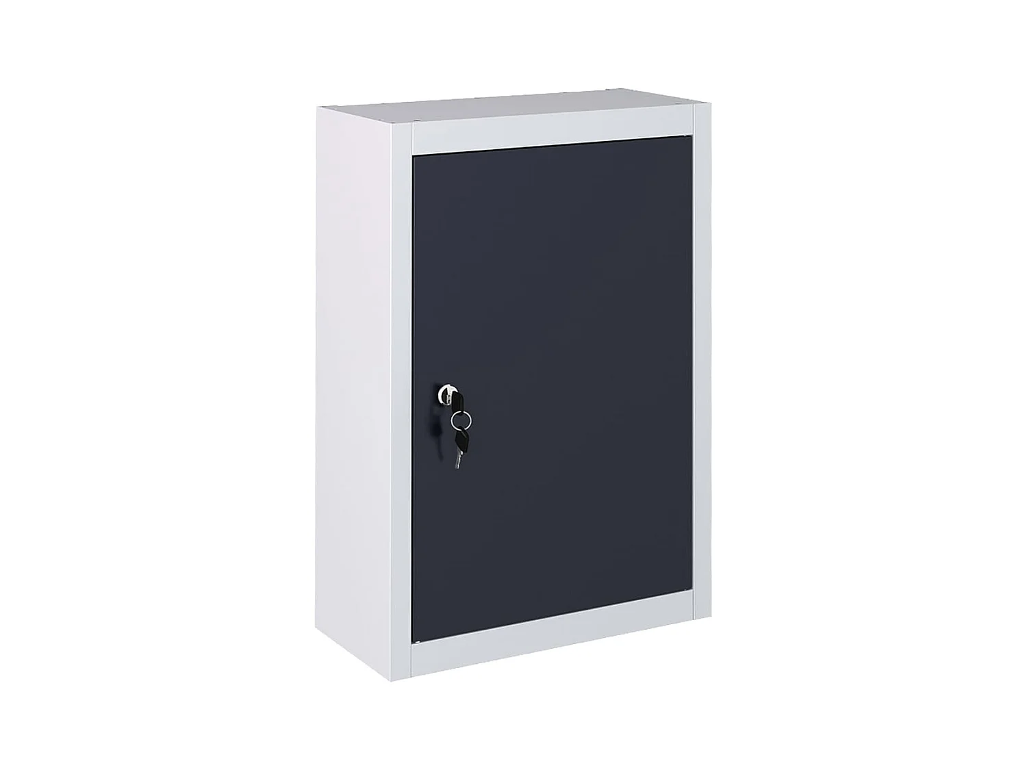 Armoire à outils murale Style Industriel Métal Gris et noir FR78683