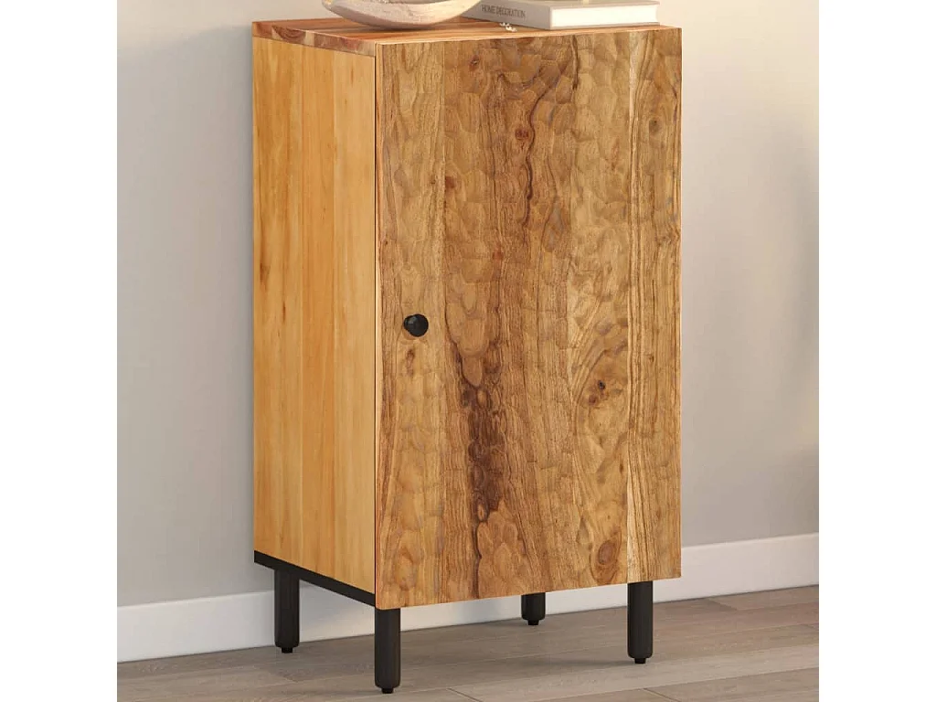 Armario auxiliar madera maciza de acacia 40x33x75 cm ES894050