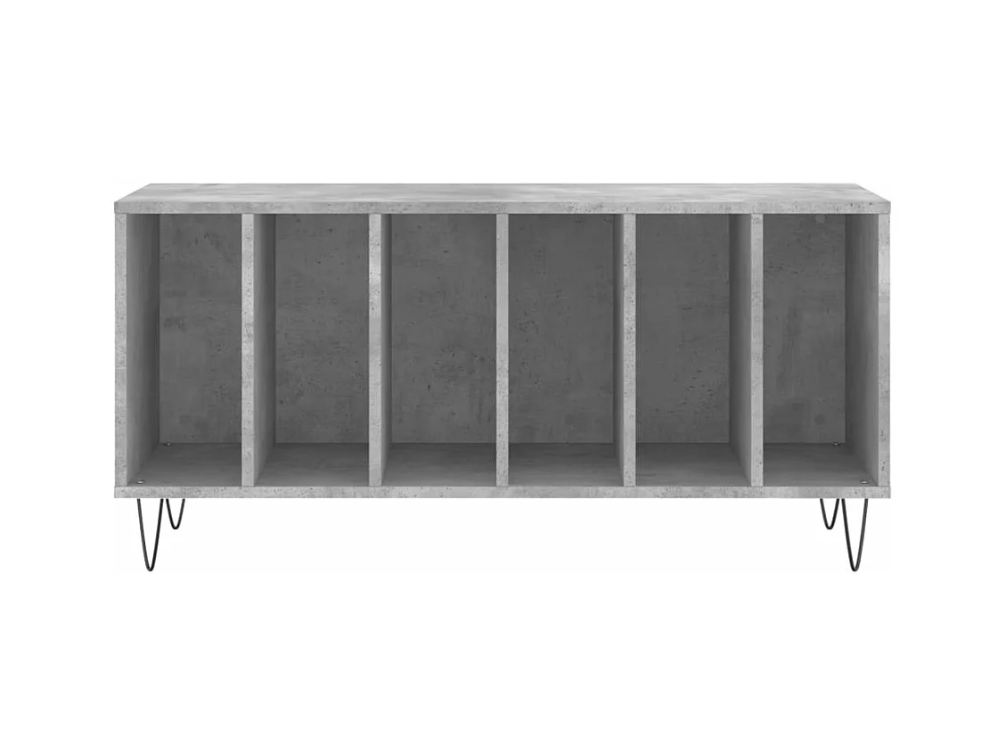 Armoire à disques gris béton 100x38x48 cm bois d'ingénierie FR84977