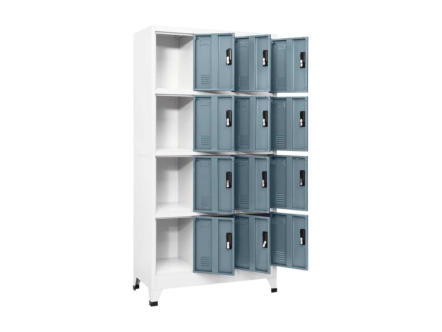 Cacifo aço 90x45x180 cm cinza-claro e cinza-escuro PT937924