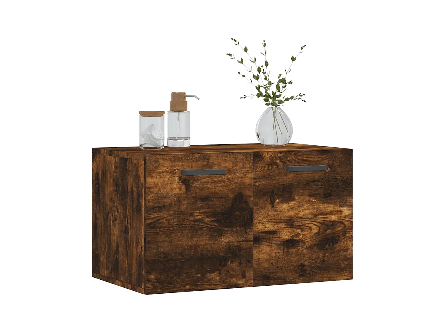 Armoire murale Chêne fumé 60x36,5x35 cm Bois d'ingénierie FR70444