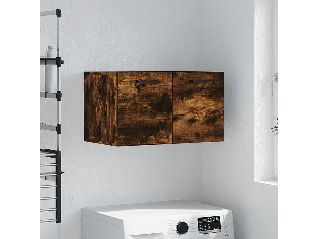 Armoire murale Chêne fumé 60x36,5x35 cm Bois d'ingénierie FR70444