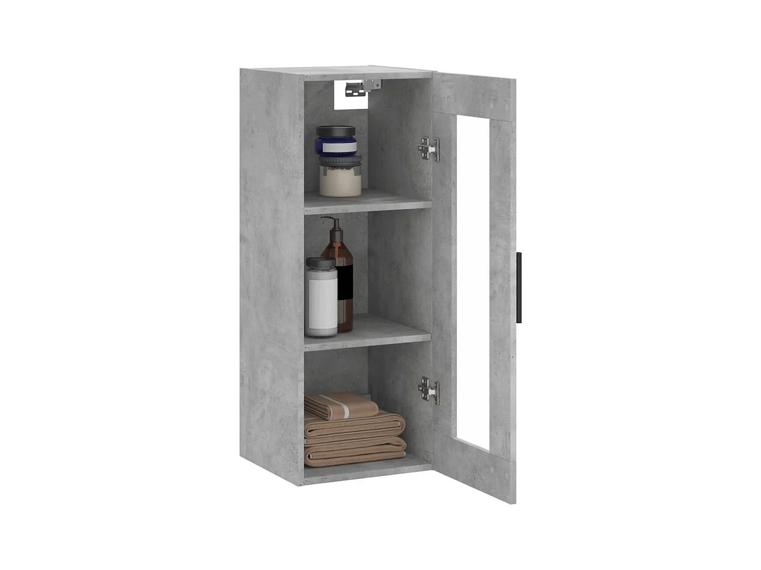 Armoire murale gris béton 34,5x34x90 cm FR26173
