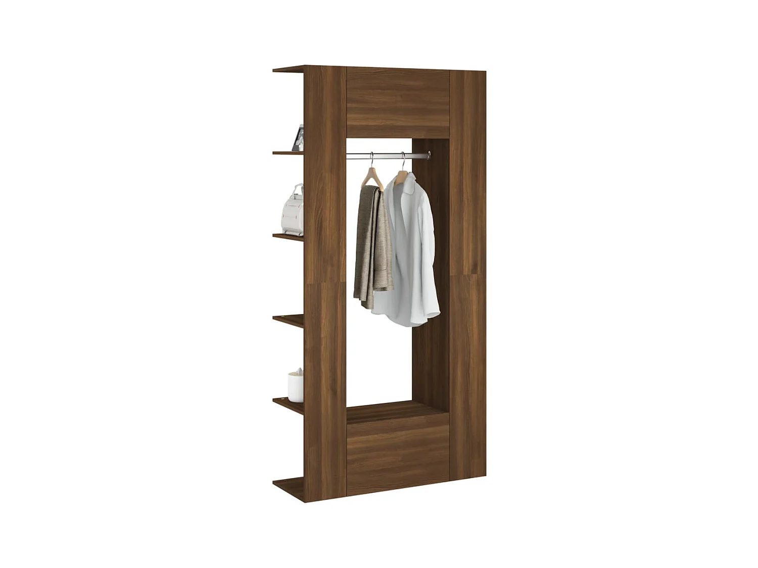 Armoires de couloir 2 pcs chêne marron bois d'ingénierie FR44239