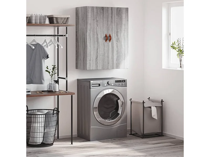 Armoire murale sonoma gris 69,5x34x90 cm FR52951