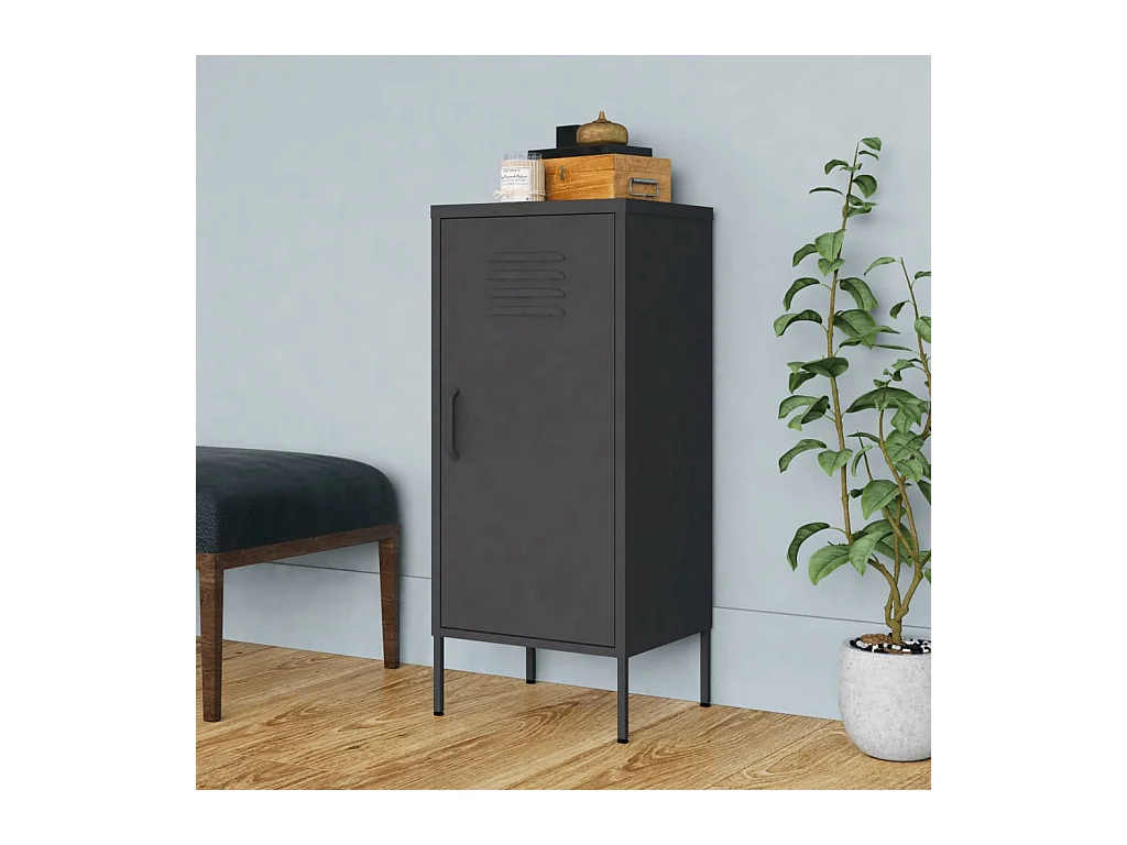 Armoire de rangement Anthracite 42,5x35x101,5 cm Acier FR39001