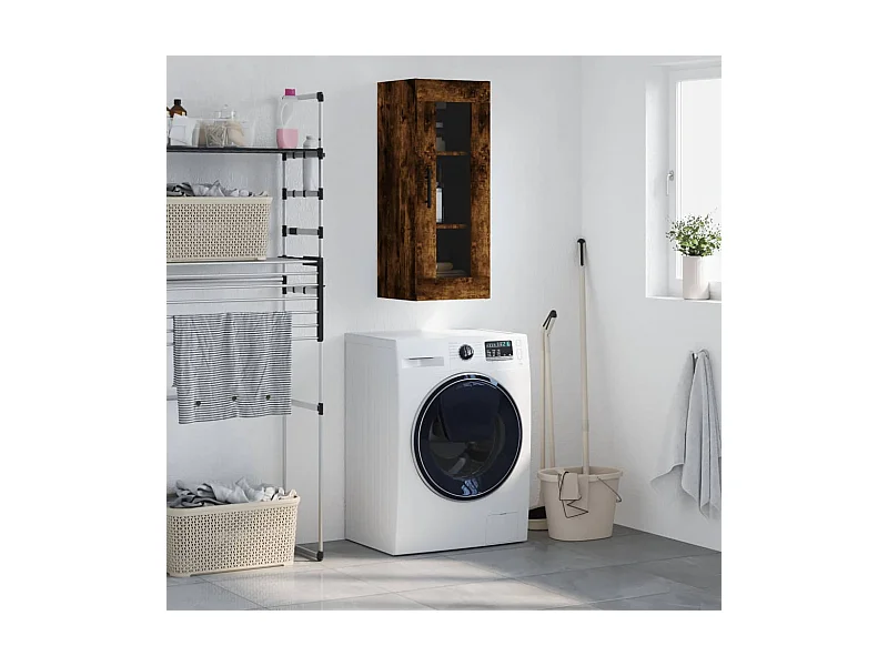 Armário de parede 34,5x34x90 cm carvalho fumado PT837234