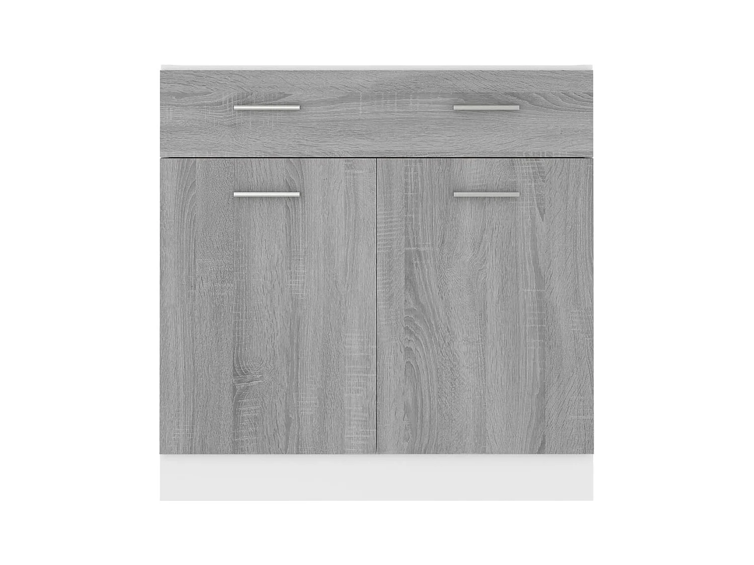 Onderkast met lade 80x46x81,5 cm bewerkt hout grijs sonoma BE367240