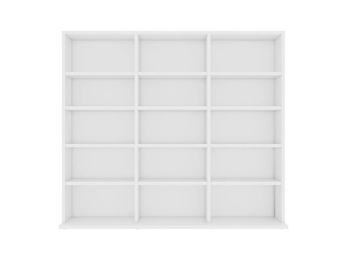 Cd-kast 102x23x89,5 cm bewerkt hout wit BE911938