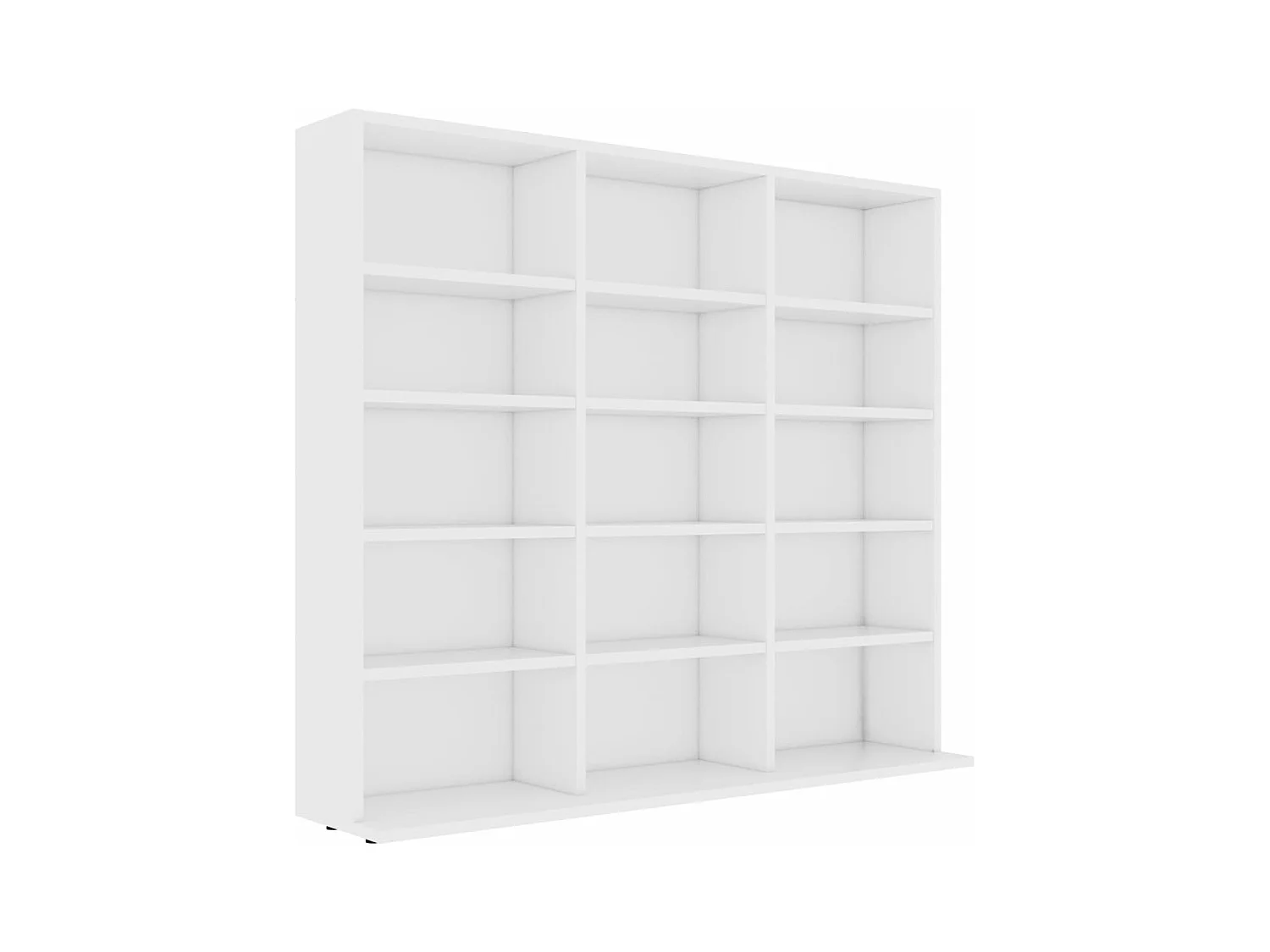 Cd-kast 102x23x89,5 cm bewerkt hout wit BE911938