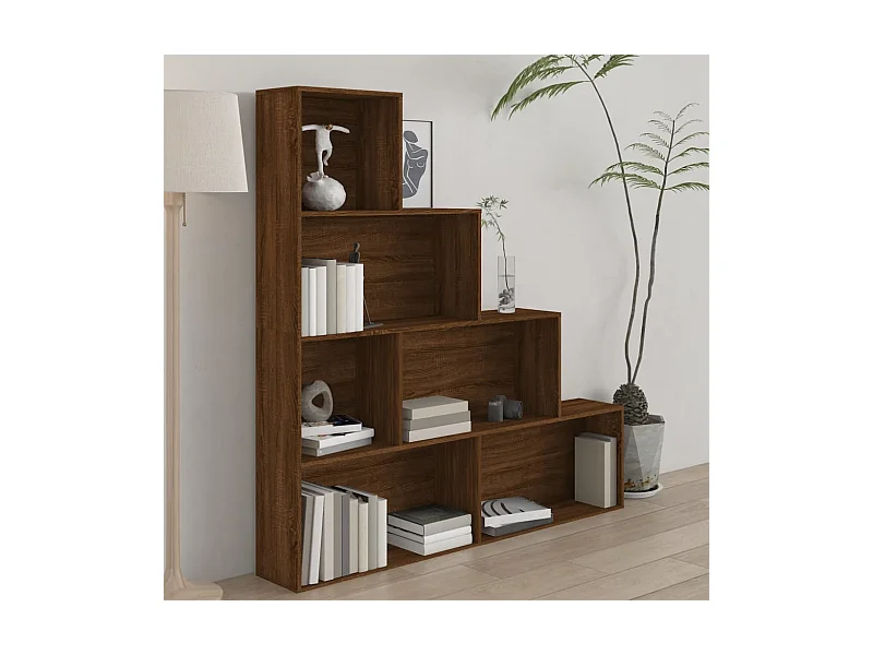 Estante 155x24x160 cm cor carvalho castanho PT166729