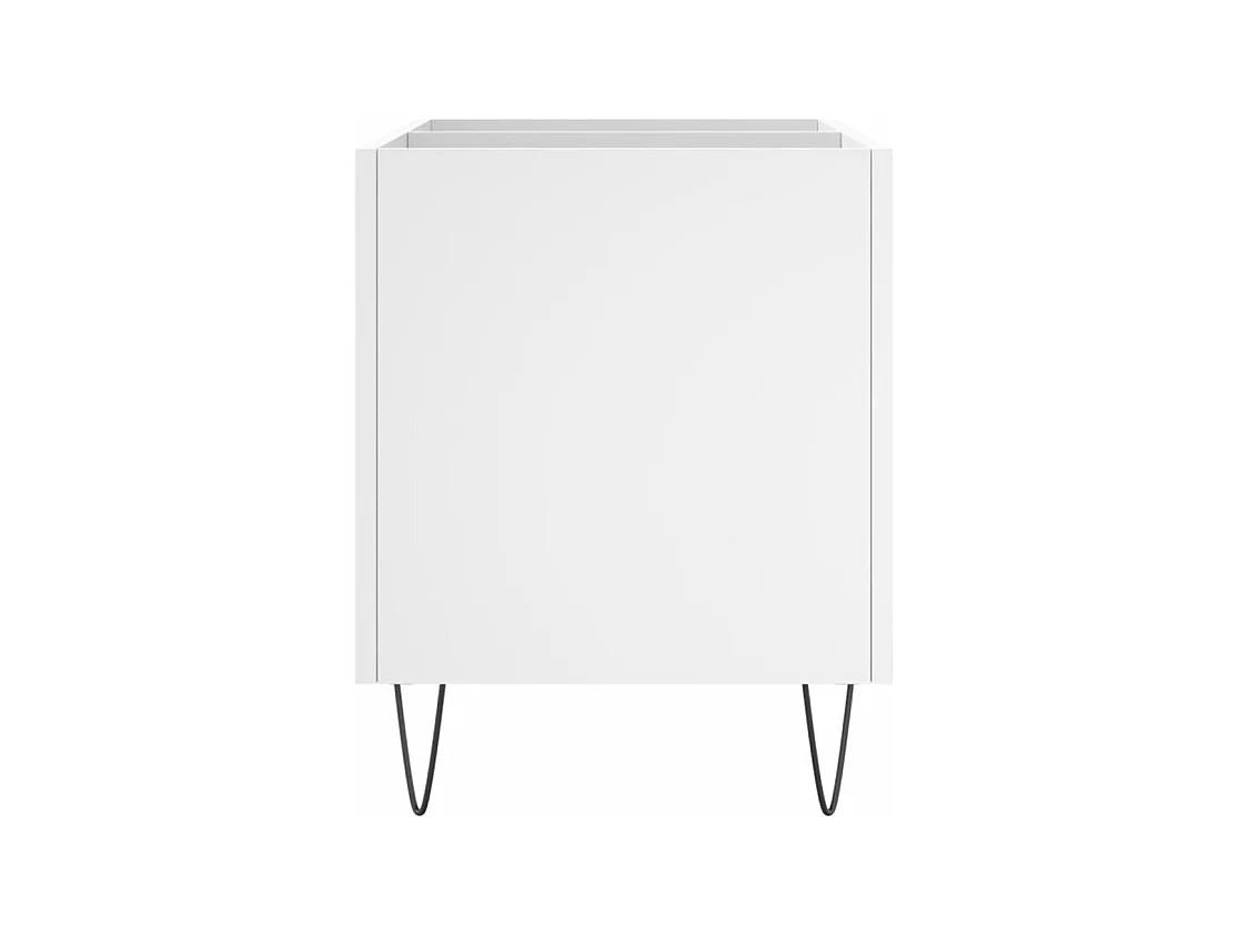 Armoire à disques blanc 74,5x38x48 cm bois d'ingénierie FR24688