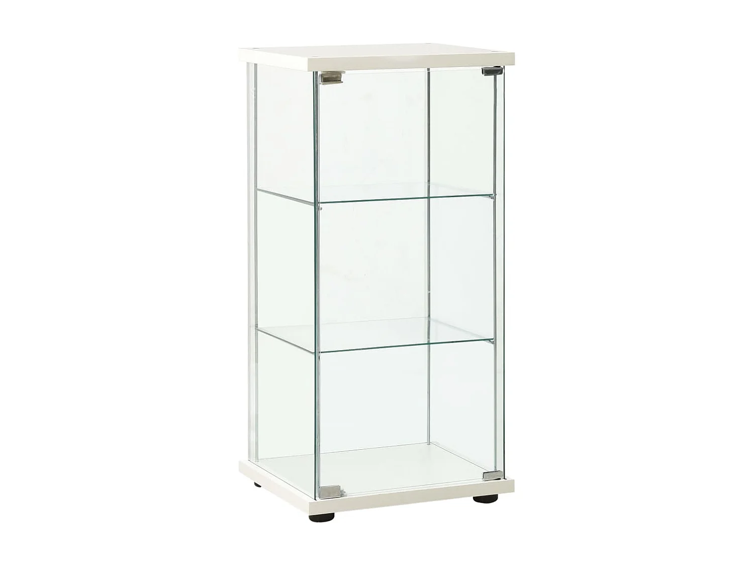 Vitrinekast gehard glas wit BE624793