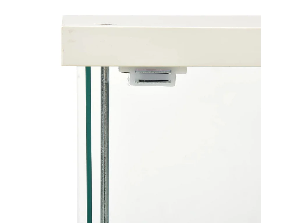 Vitrinekast gehard glas wit BE624793