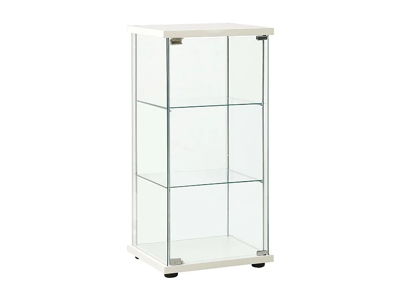 Vitrinekast gehard glas wit BE624793