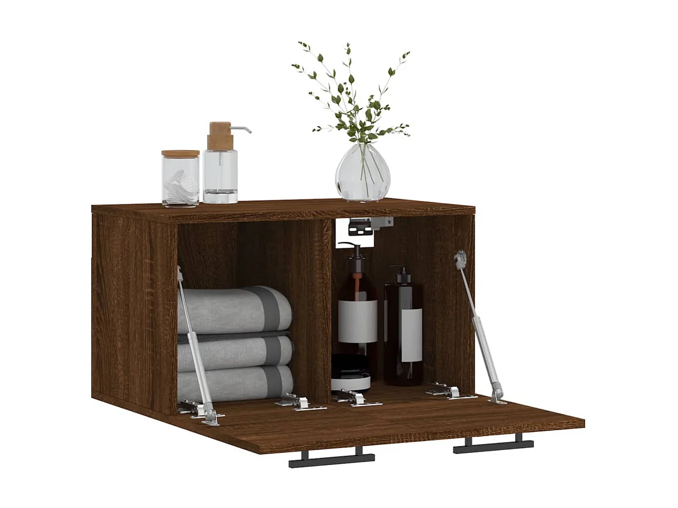 Armoire murale Chêne marron 60x36,5x35 cm Bois d'ingénierie FR83802