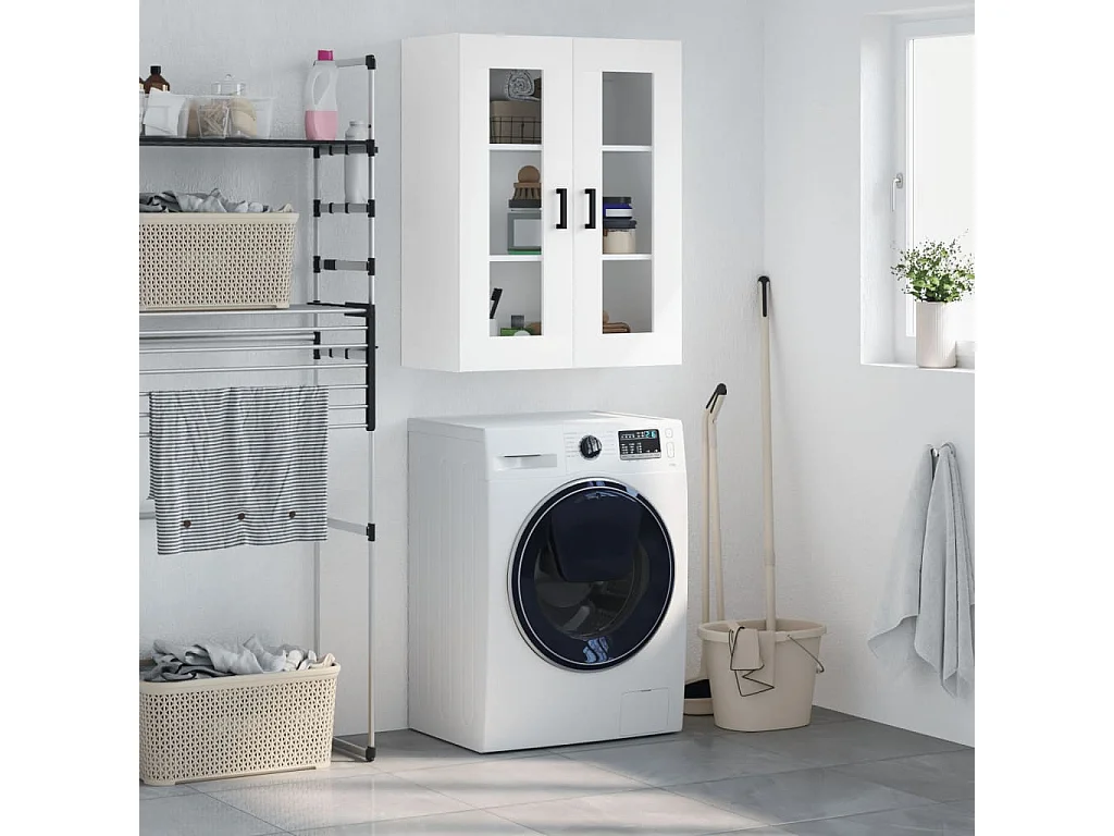 Armoire murale blanc 69,5x34x90 cm FR78077