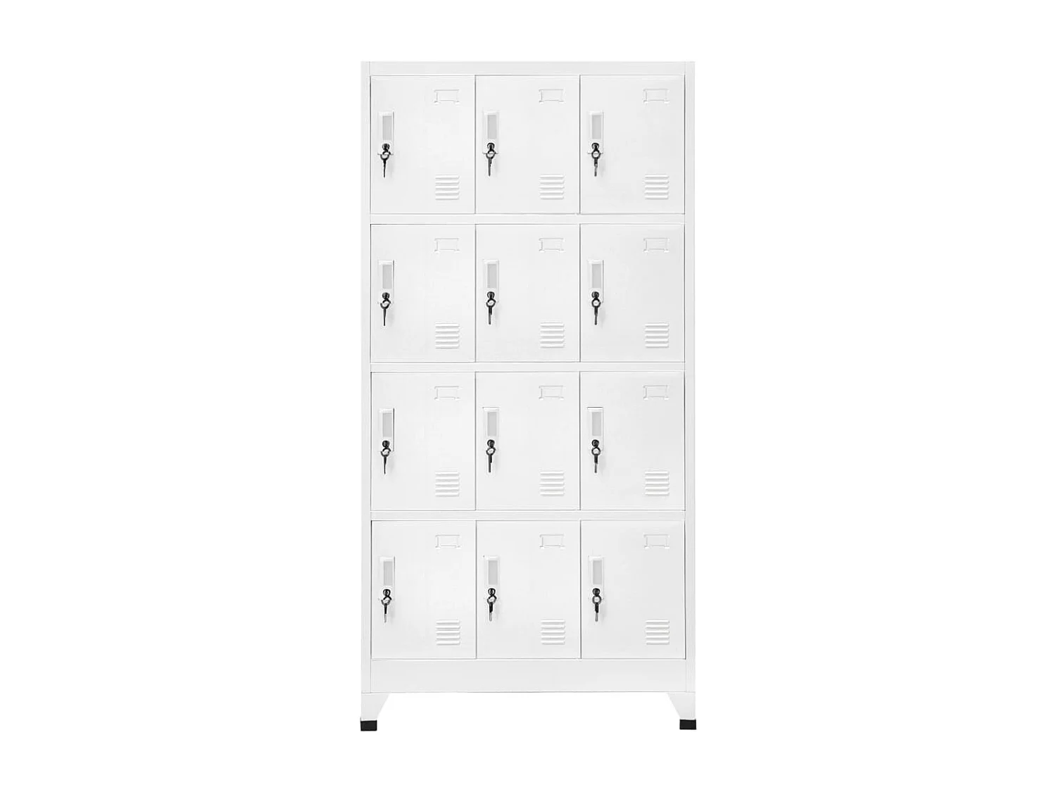 Lockerkast met 12 compartimenten 90x45x180 cm BE658748