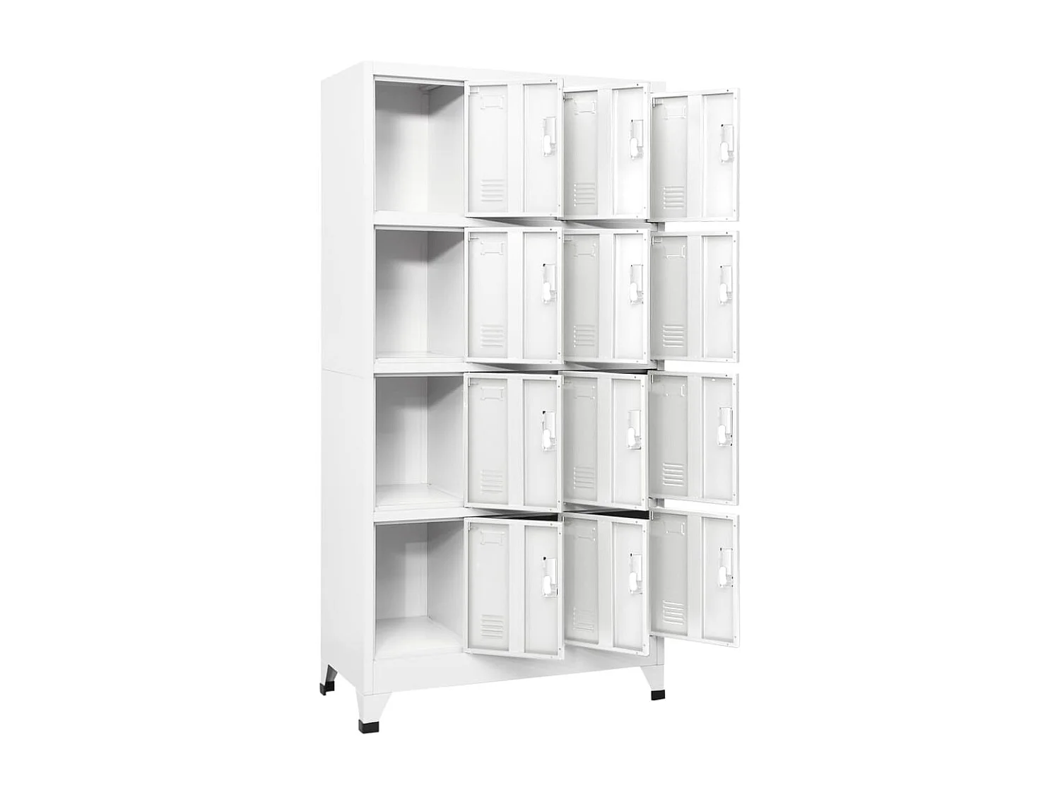 Armoire à casier avec 12 compartiments 90x45x180 cm FR52210