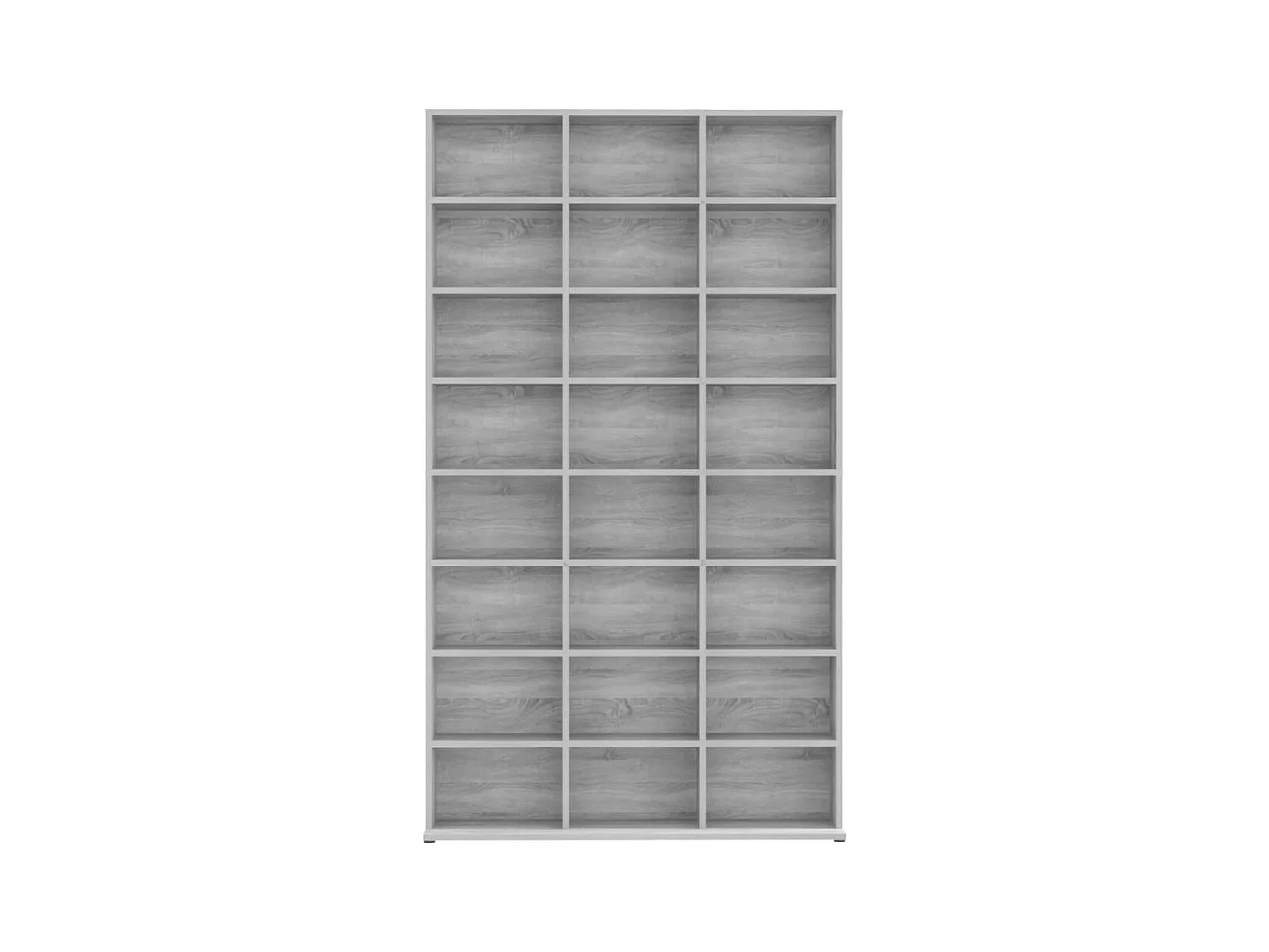 Cd-kast 102x23x177,5 cm bewerkt hout grijs sonoma eikenkleurig BE481681