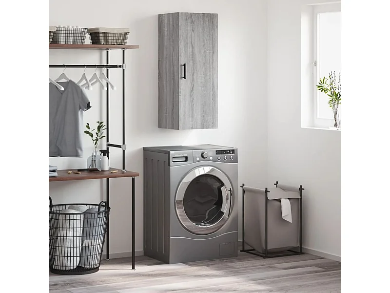 Armoire murale sonoma gris 34,5x34x90 cm FR73970