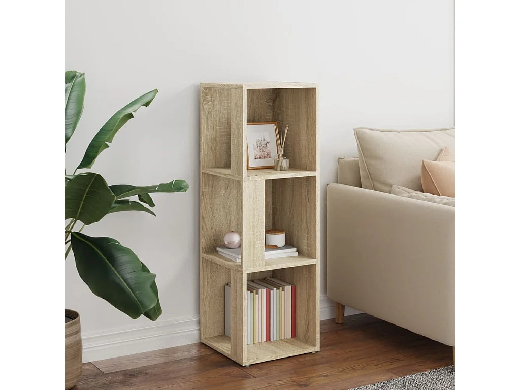 Armoire d'angle Chêne sonoma 33x33x100 cm Bois d'ingénierie FR57364