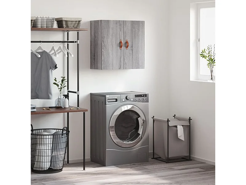 Armoire murale sonoma gris 60x31x60 cm bois d'ingénierie FR94523