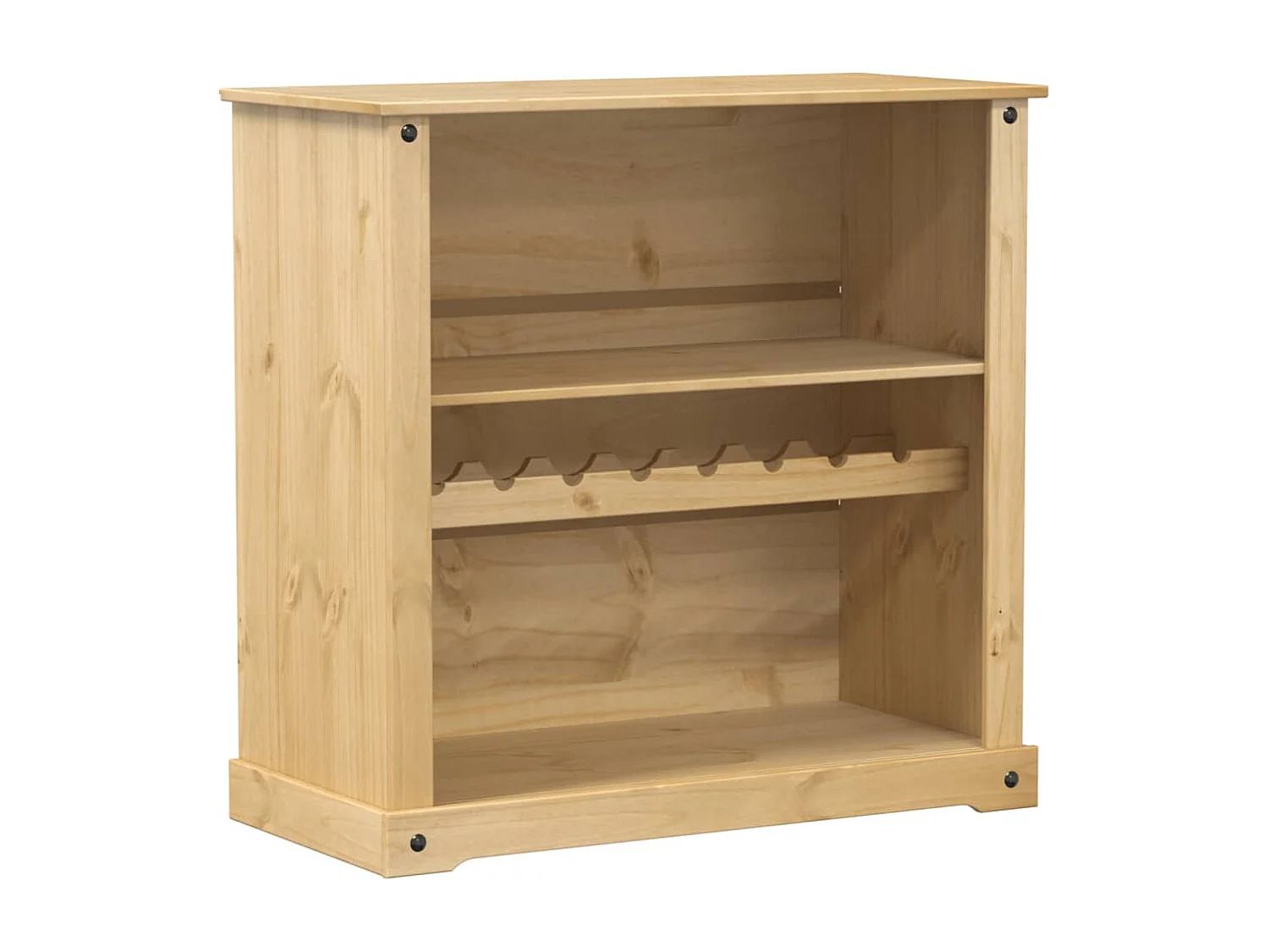 Armoire à vin Corona 107,5x51x105,5 cm bois de pin massif FR94083