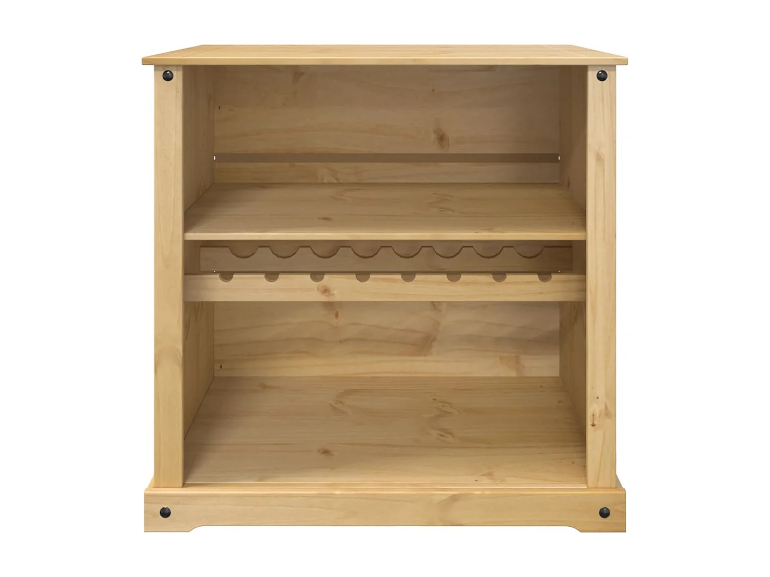 Armoire à vin Corona 107,5x51x105,5 cm bois de pin massif FR94083