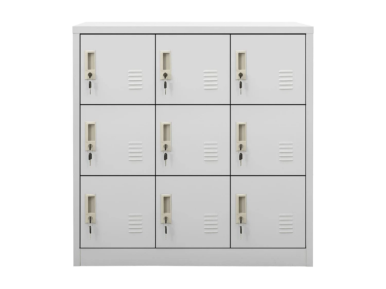 Armoire à casiers Gris clair 90x45x92,5 cm Acier FR24962