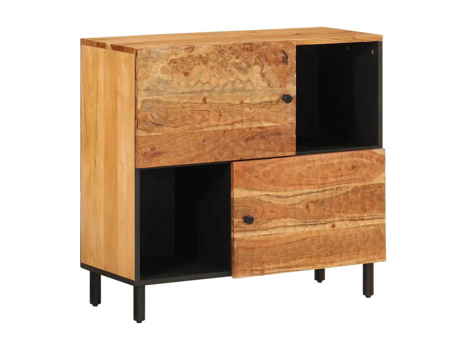 Bijzetkast 80x33x75 cm massief acaciahout BE485251