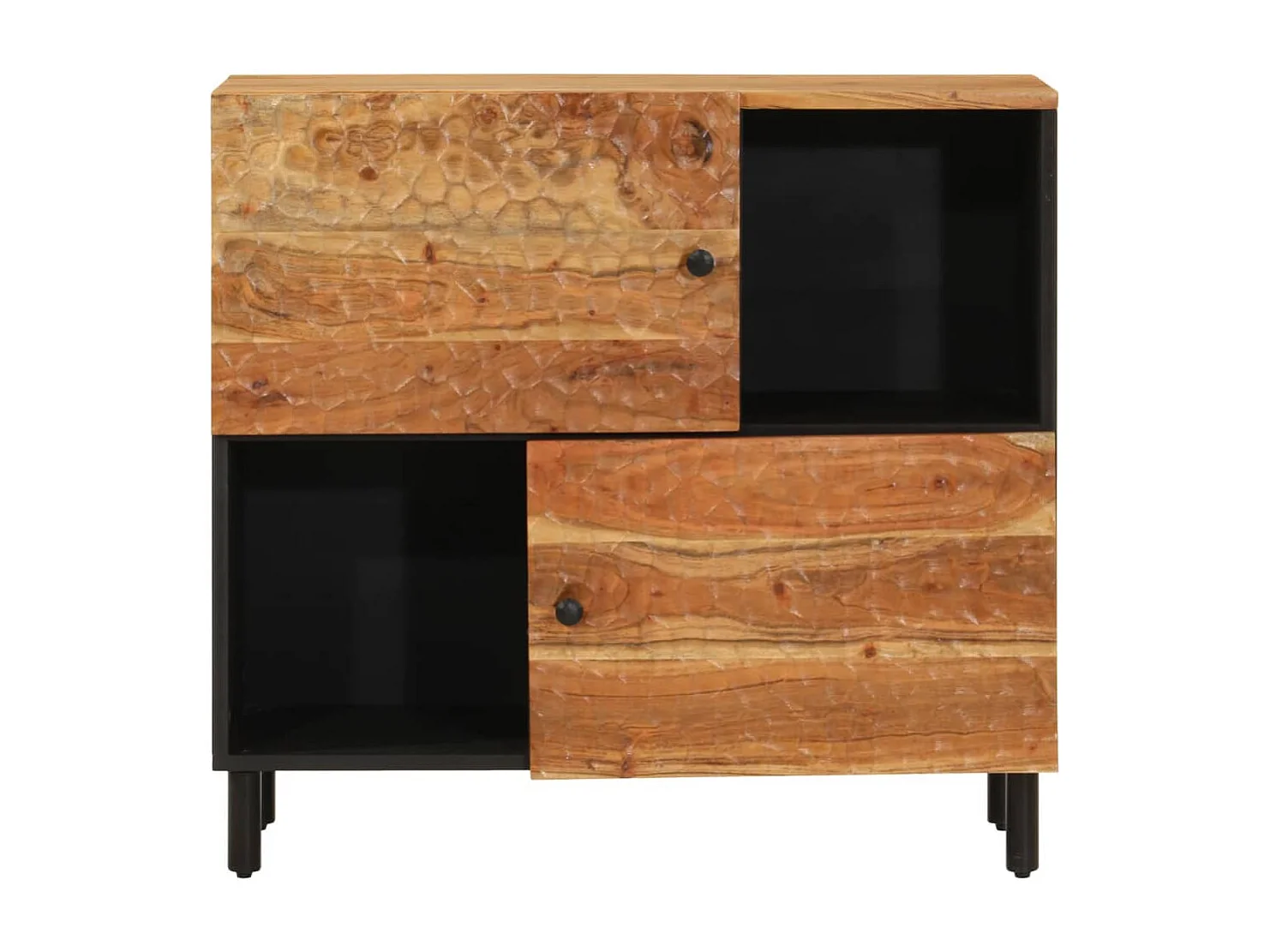 Bijzetkast 80x33x75 cm massief acaciahout BE485251