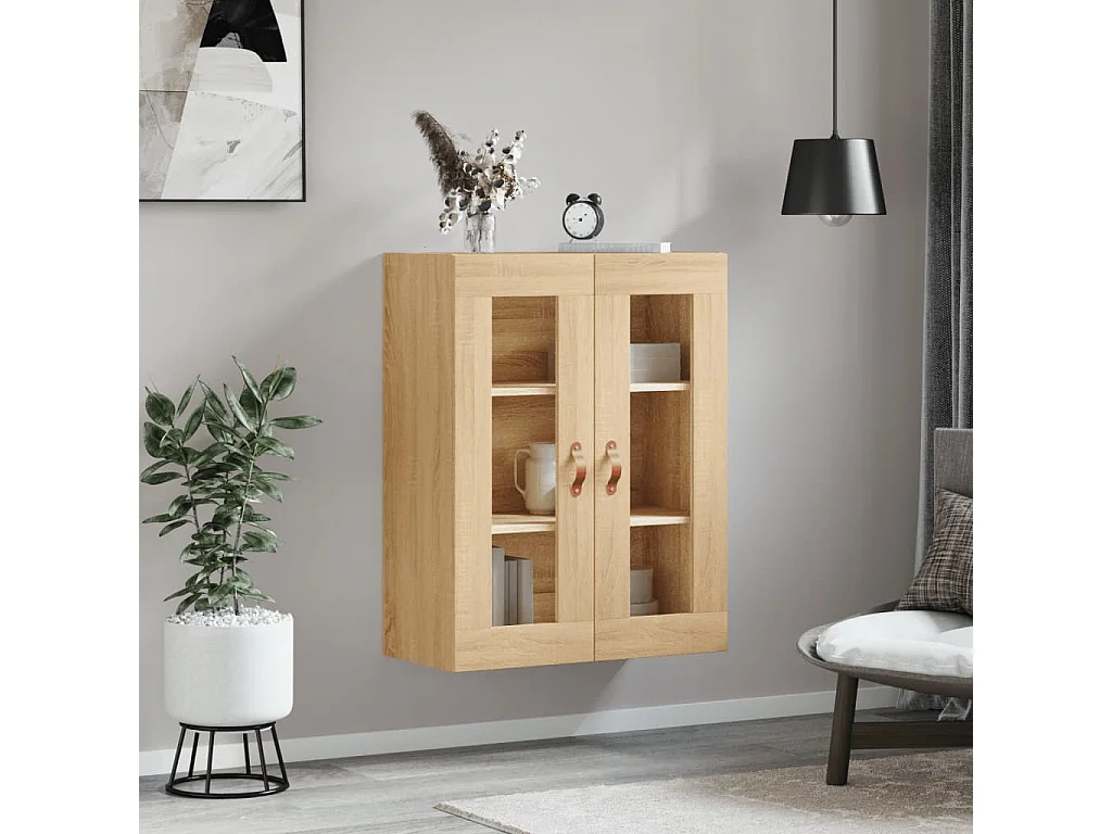 Armoire murale chêne sonoma 69,5x34x90 cm FR64104