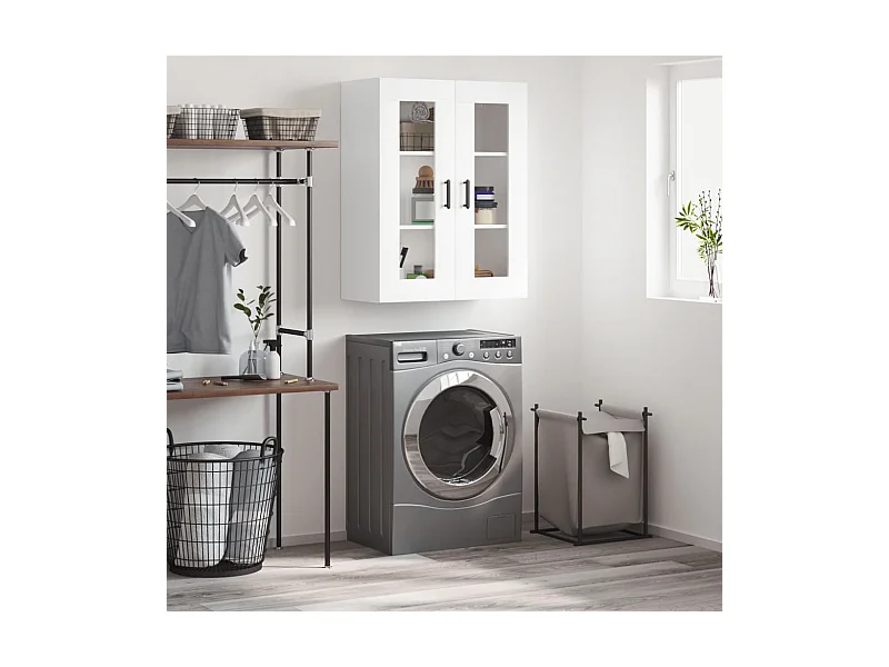 Armario de pared blanco 69,5x34x90 cm ES408153