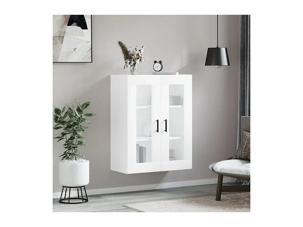 Armoire murale blanc 69,5x34x90 cm FR16983