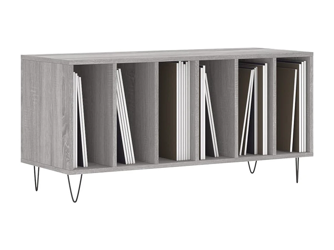 Armoire à disques sonoma gris 100x38x48 cm bois d'ingénierie FR92108
