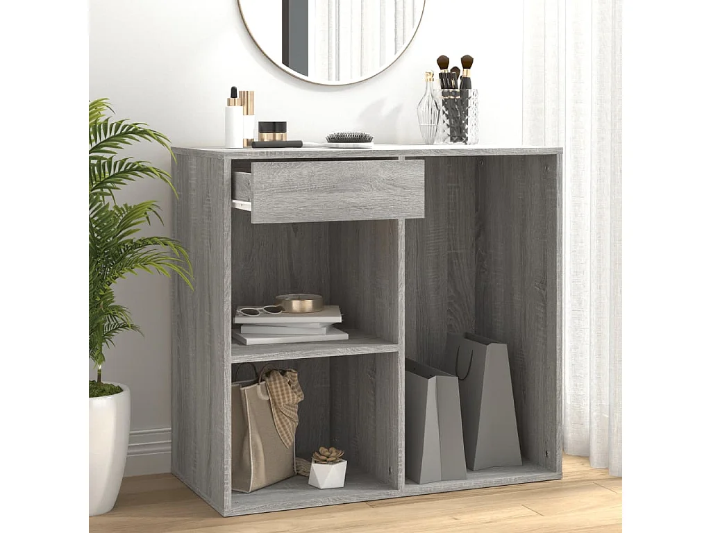 Armoire cosmétique Sonoma gris 80x40x75 cm Bois d'ingénierie FR57165