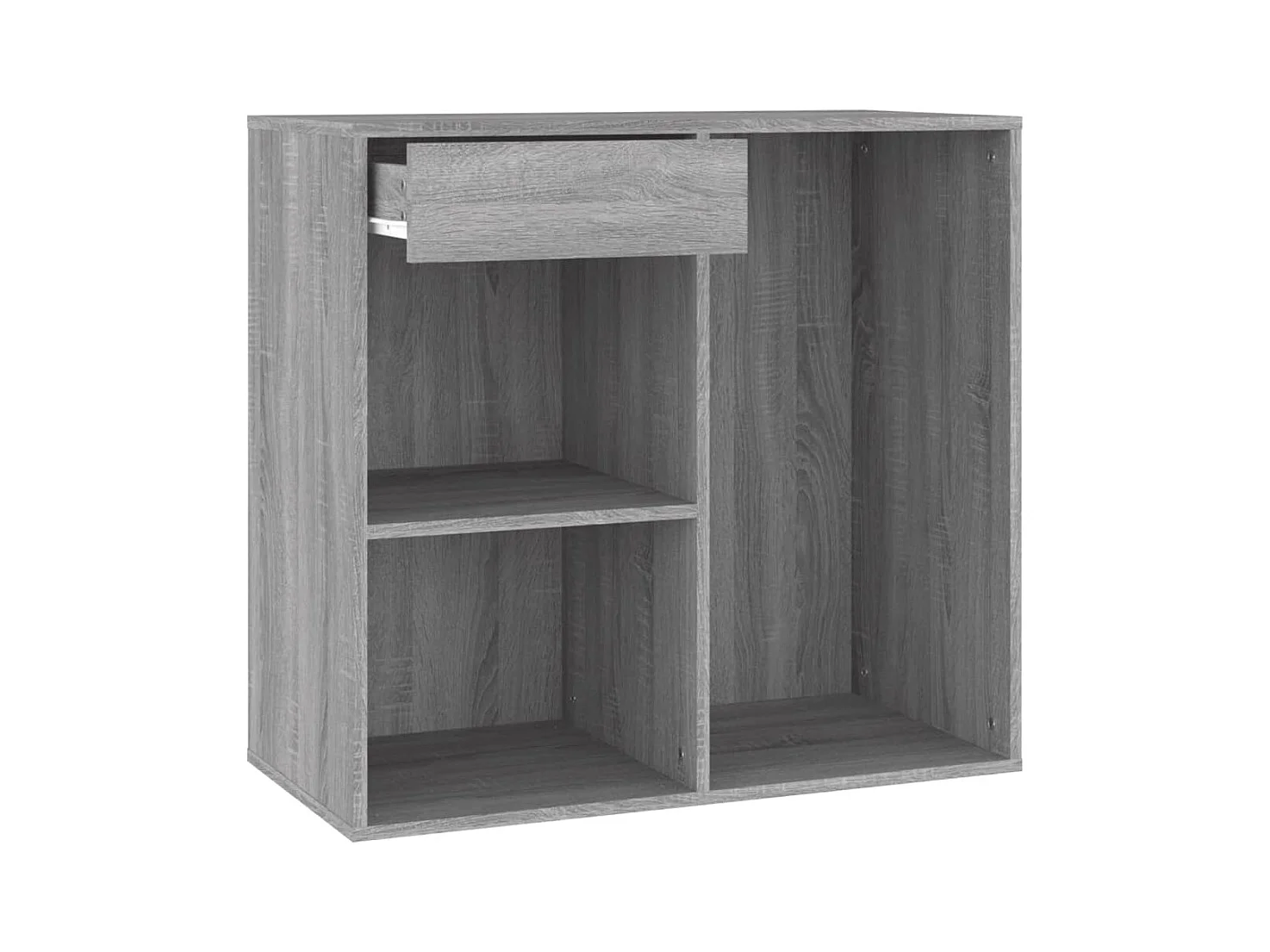 Cosmeticakast 80x40x75 cm bewerkt hout grijs sonoma eikenkleur BE363265
