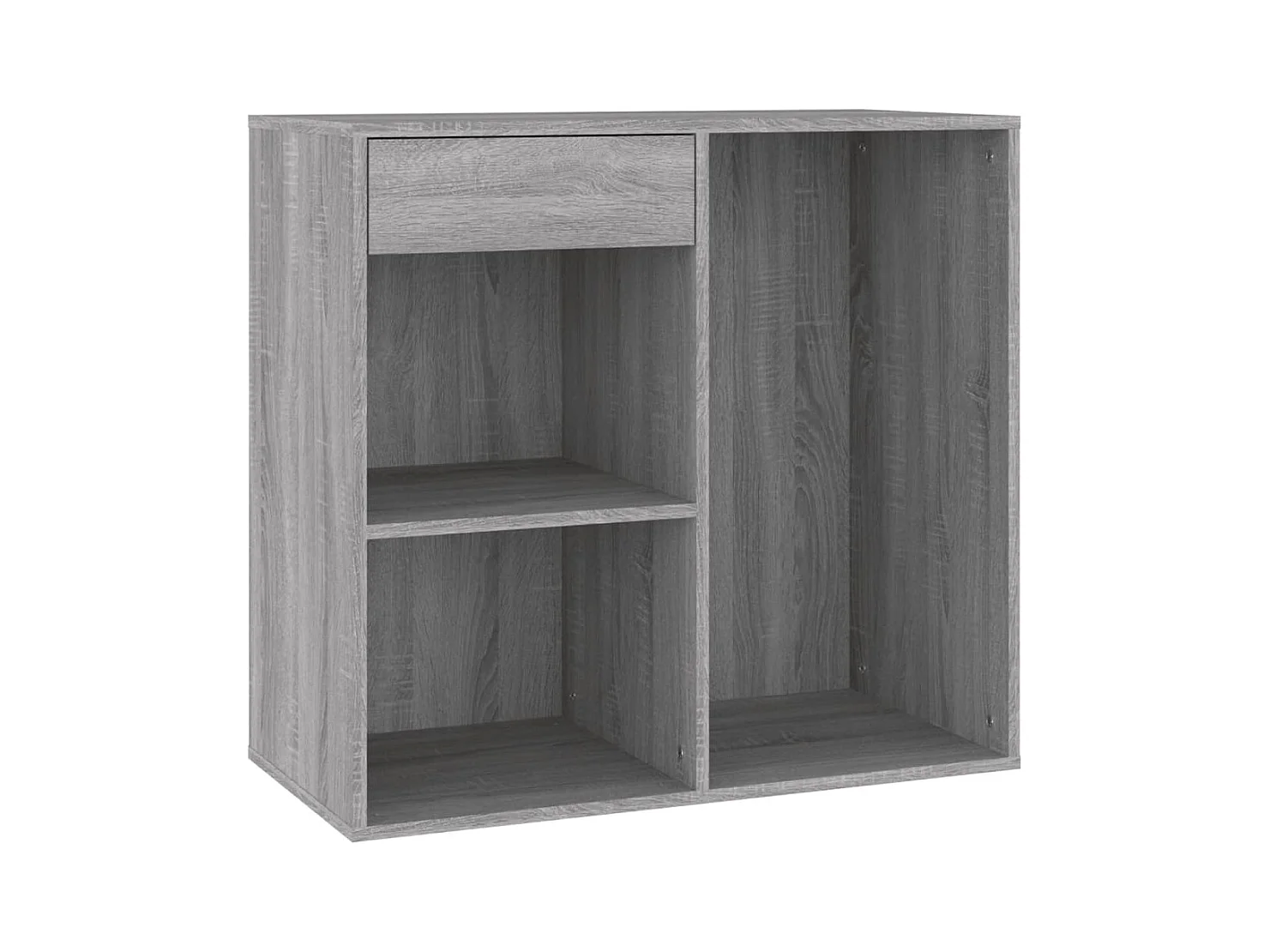 Cosmeticakast 80x40x75 cm bewerkt hout grijs sonoma eikenkleur BE363265