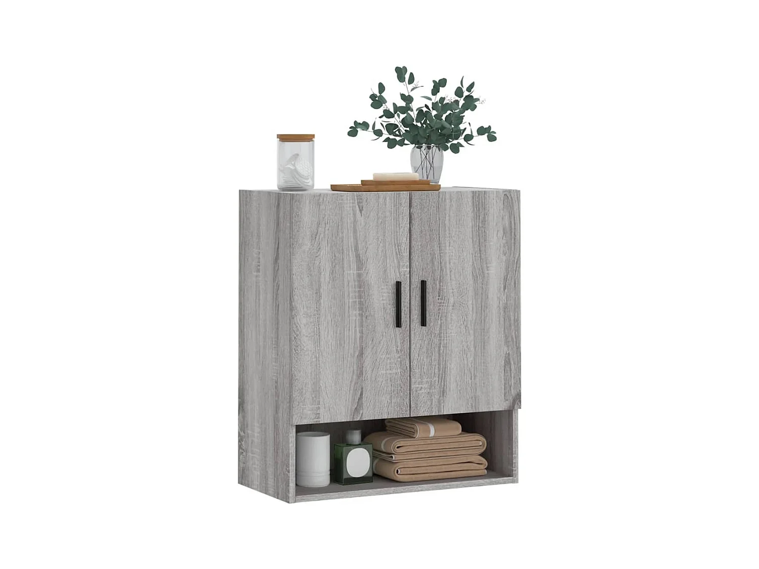 Armoire murale sonoma gris 60x31x70 cm bois d'ingénierie FR48284
