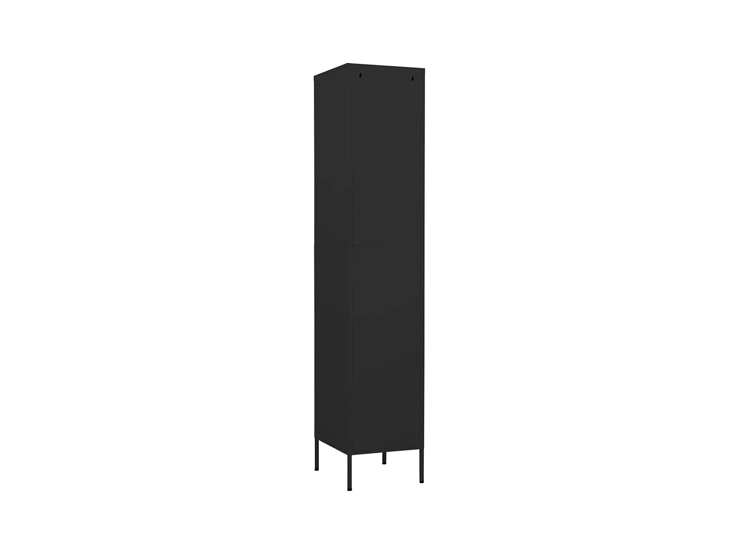 Armario de taquilla de acero negro 35x46x180 cm ES165773