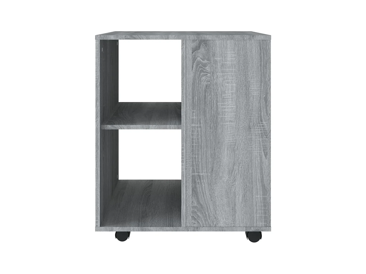 Rolkast 60x53x72 cm bewerkt hout grijs sonoma eiken BE210692