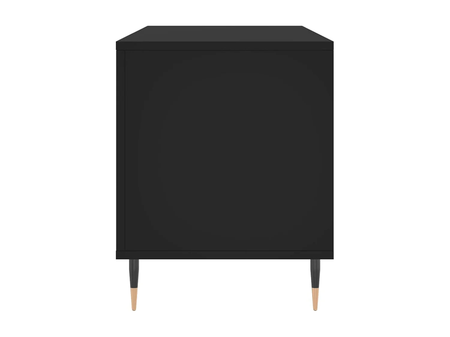 Armoire à disques noir 100x38x48 cm bois d'ingénierie FR30985