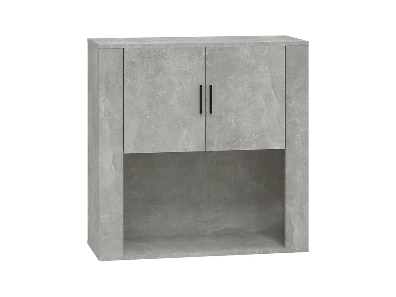 Armario de pared madera contrachapada gris hormigón 80x33x80 cm ES512140