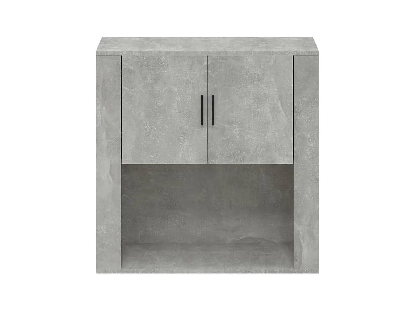 Armario de pared madera contrachapada gris hormigón 80x33x80 cm ES512140