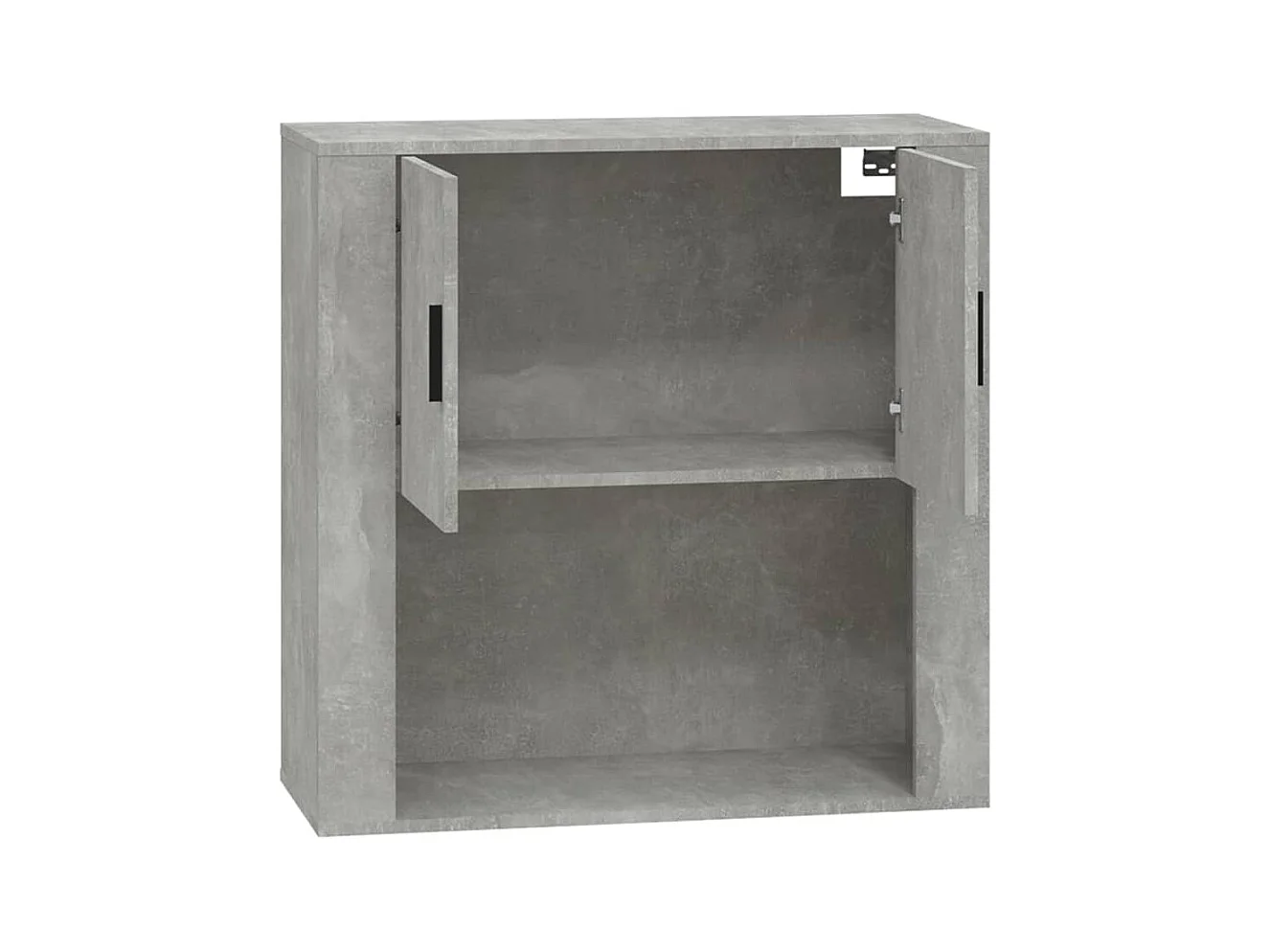 Armario de pared madera contrachapada gris hormigón 80x33x80 cm ES512140
