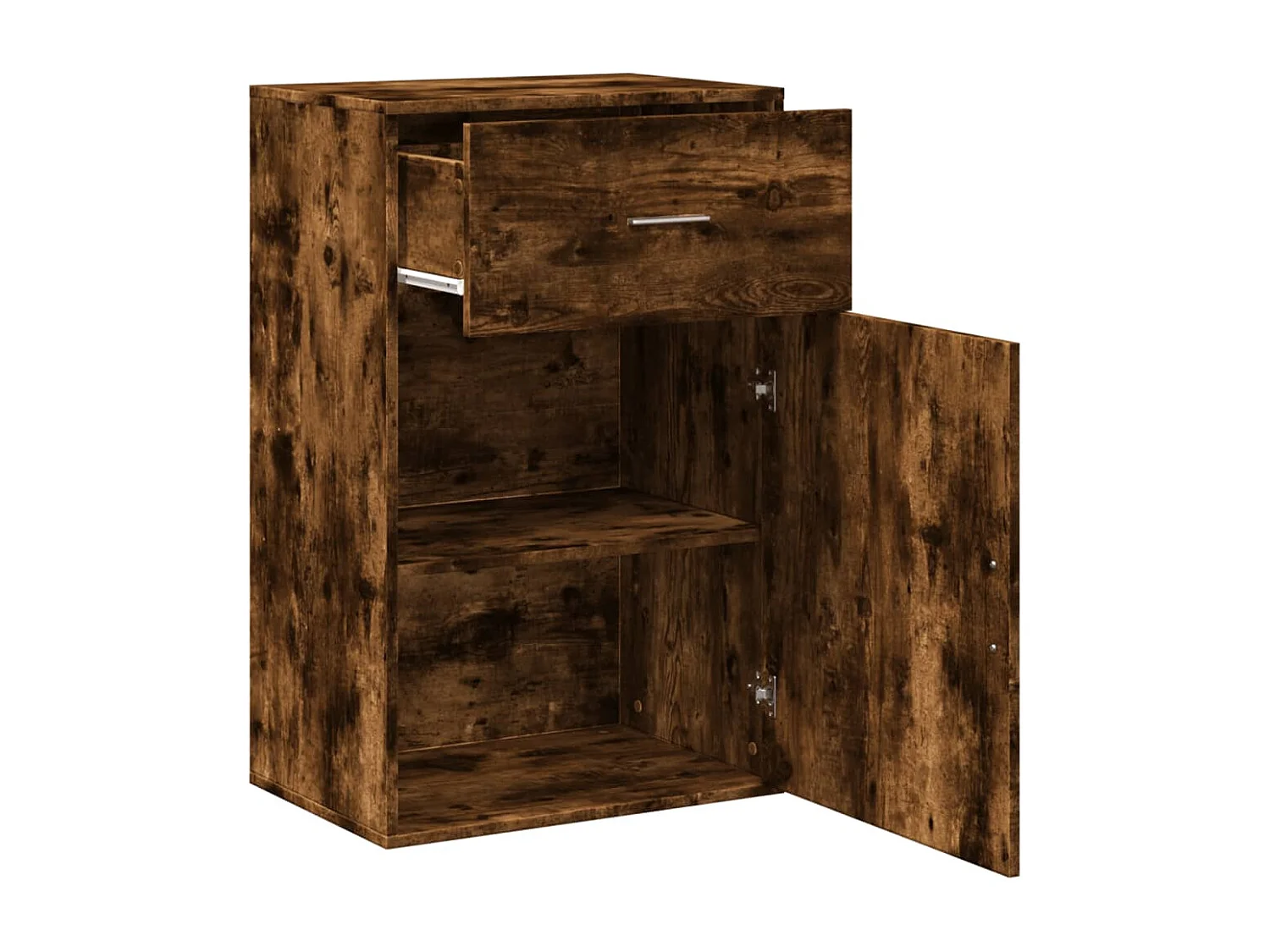 Armoire de rangement chêne fumé 56,5x39x90 cm bois d'ingénierie FR26899