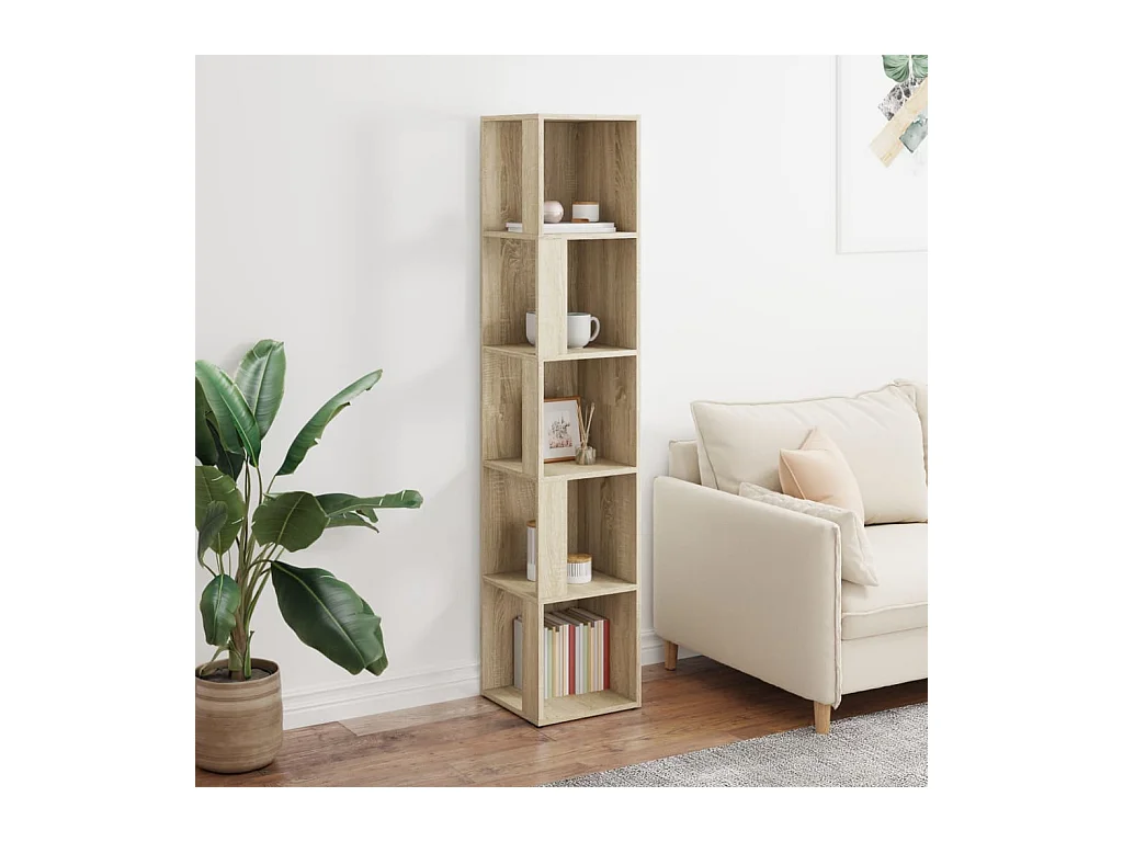 Armoire d'angle Chêne sonoma 33x33x164,5 cm Bois d'ingénierie FR39556