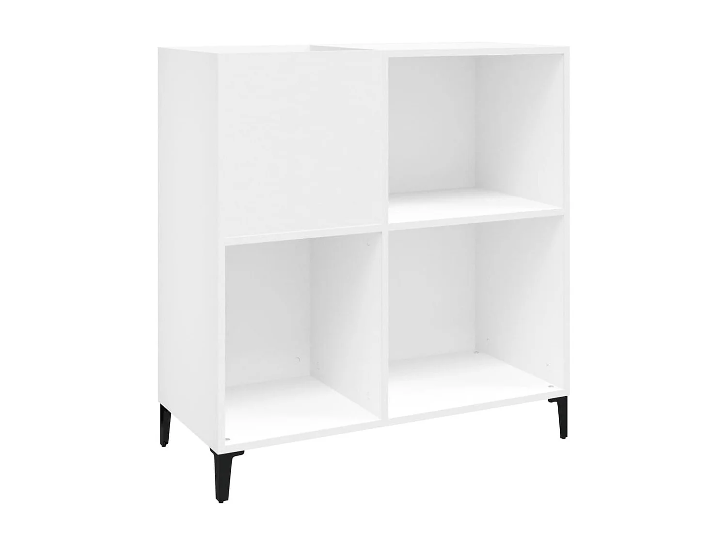 Armoire à disques blanc 84,5x38x89 cm bois d'ingénierie FR17334