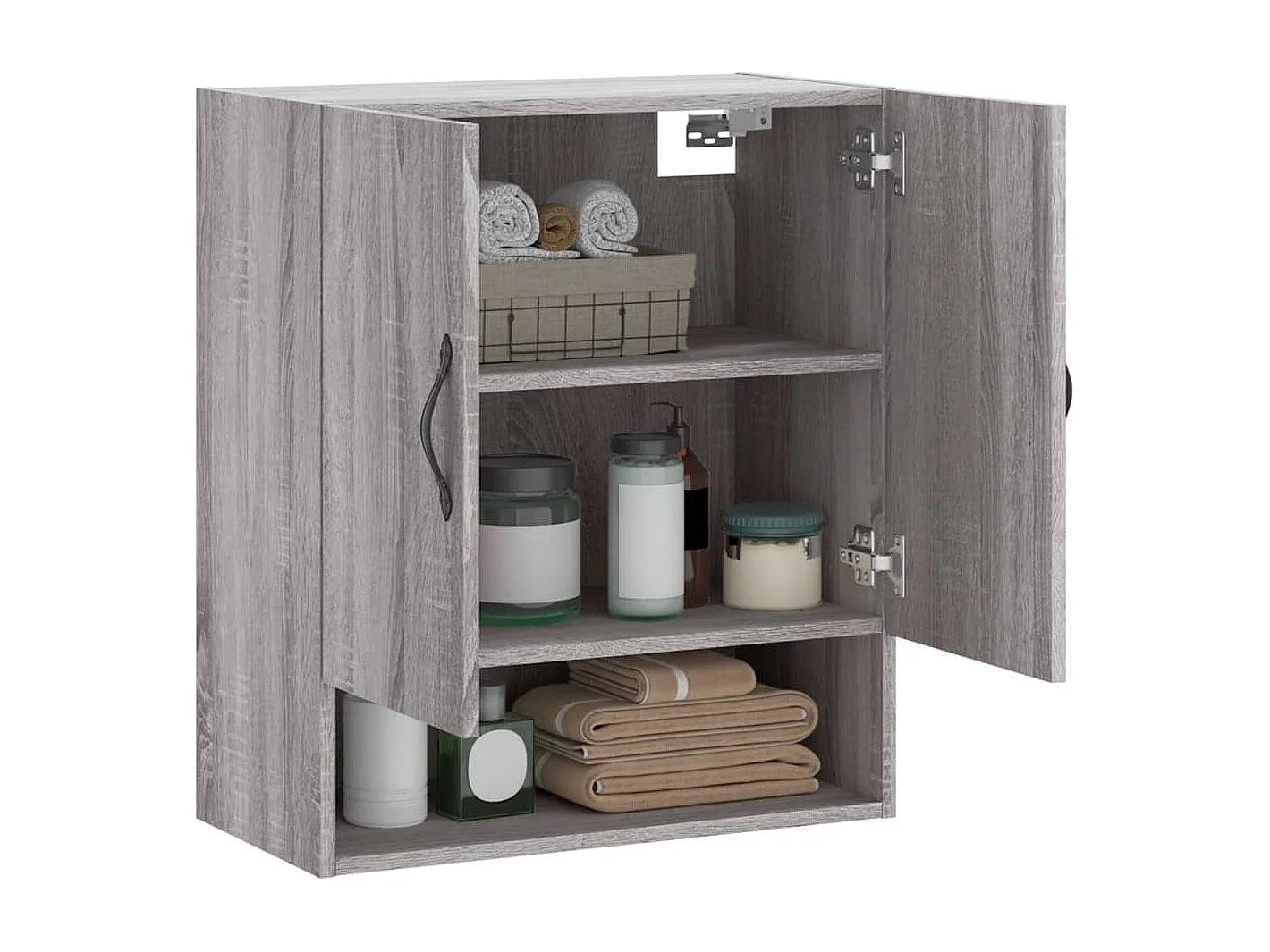 Armoire murale sonoma gris 60x31x70 cm bois d'ingénierie FR59645